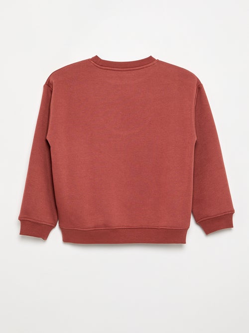 Losvallende sweater met print - Kiabi