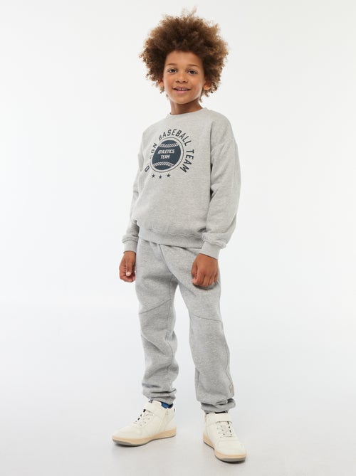 Losvallende sweater met print - Kiabi