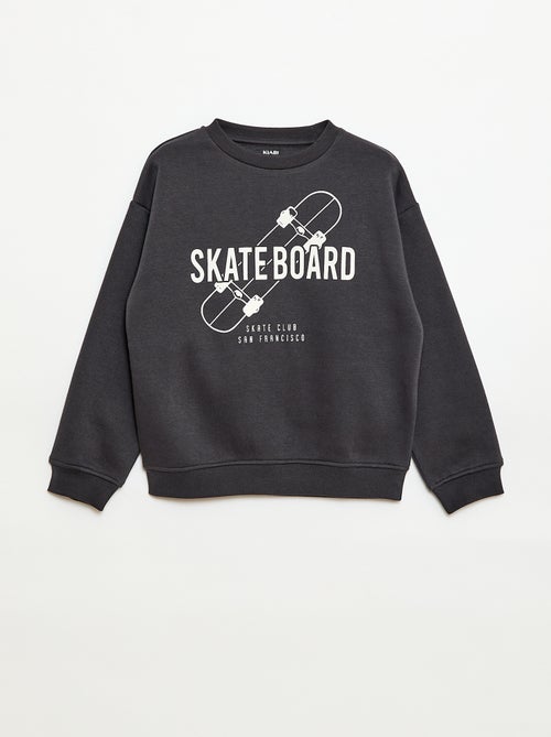 Losvallende sweater met print - Kiabi