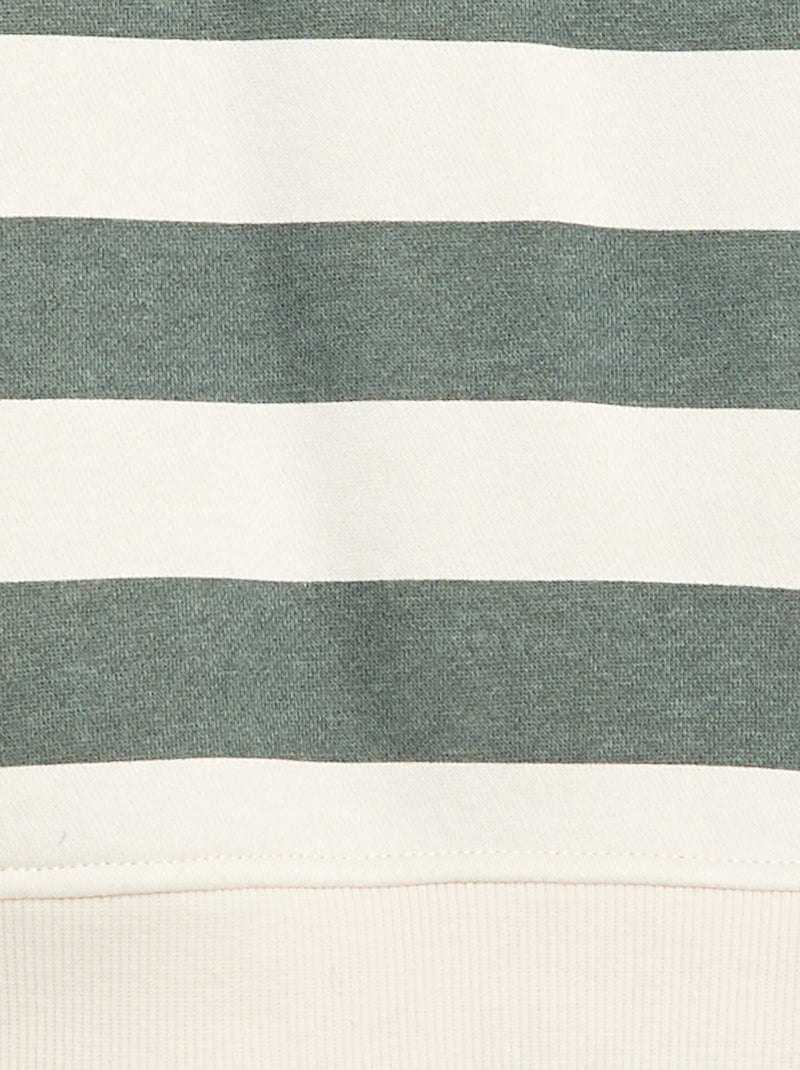 Losvallende sweater met print Groen - Kiabi