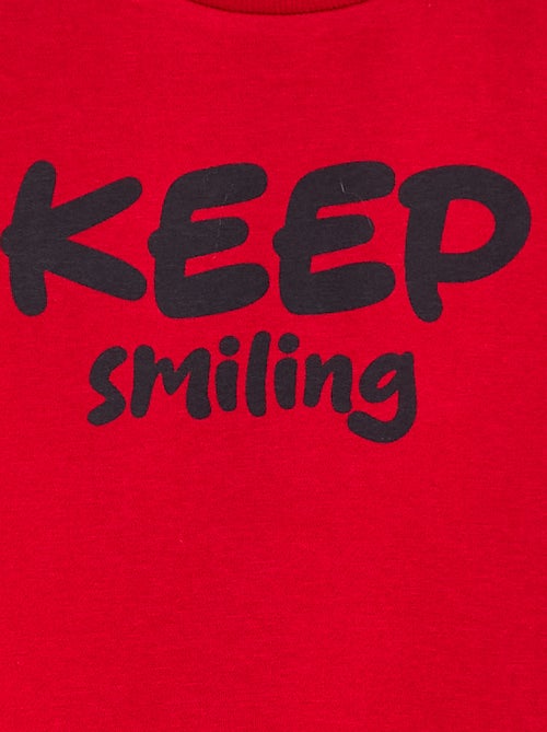 Losvallende sweater met print - Kiabi