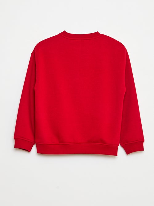 Losvallende sweater met print - Kiabi