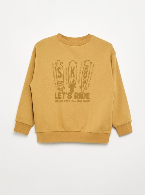 Losvallende sweater van molleton - Kiabi