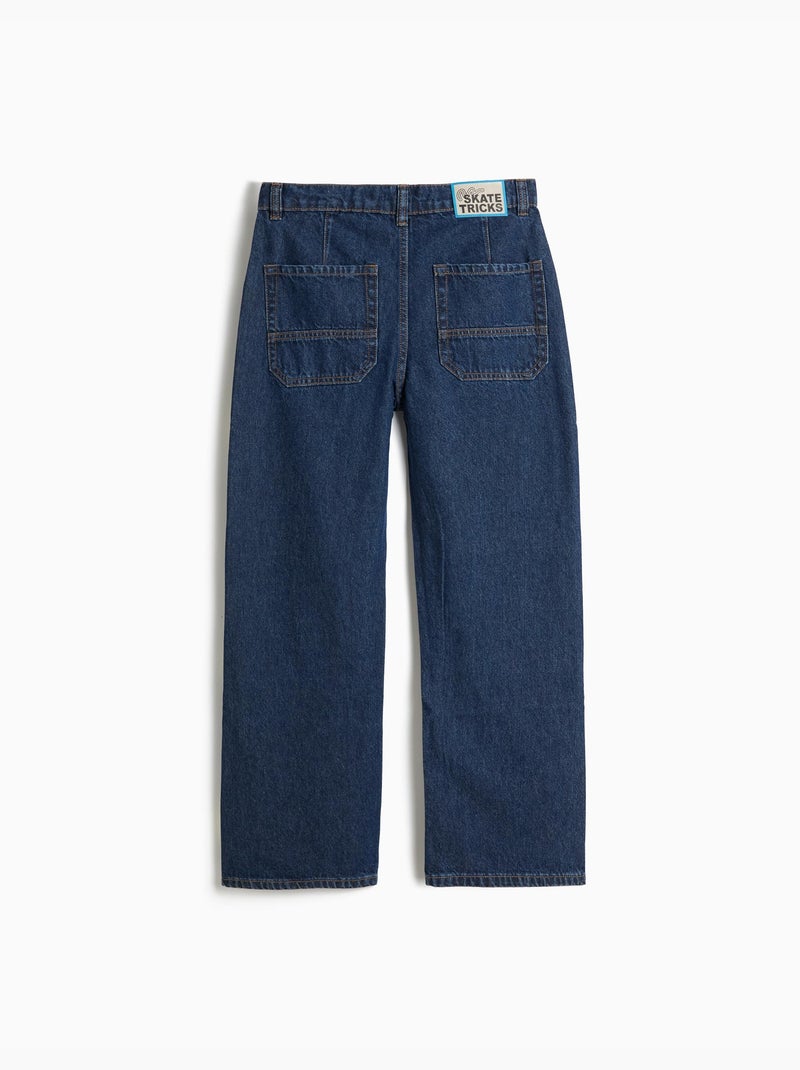 'loszittende' jeans, mo fashion Blauw - Kiabi