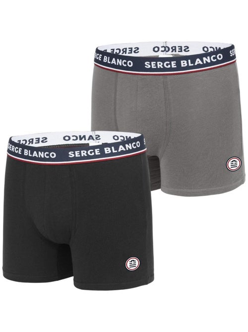 Lot 2 boxers coton homme french serge blanco - Kiabi