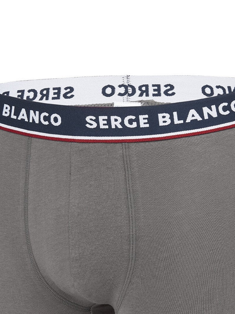 Lot 2 boxers coton homme french serge blanco Gris - Kiabi