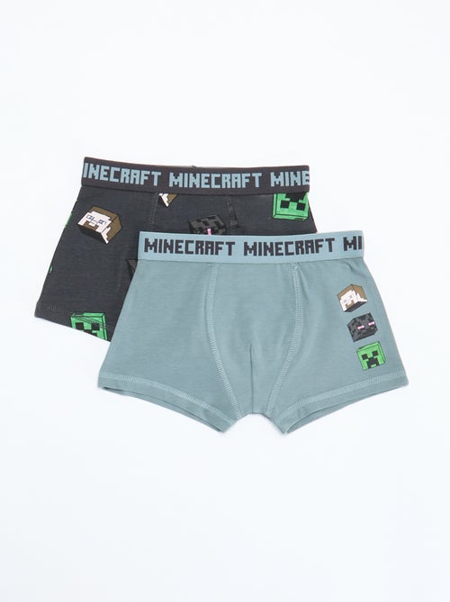 Lot 2 boxers 'Minecraft' - Kiabi