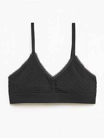 Lot 2 brassières en maille matelassée