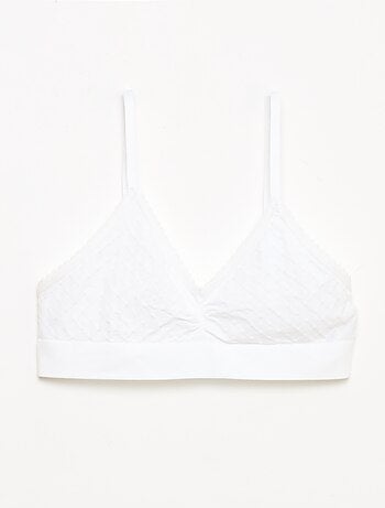 Lot 2 brassières en maille matelassée