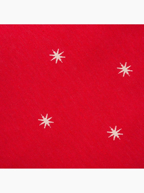 Lot 2 housses de coussin noël étoiles, fil doré, coton - gamusi. - Kiabi