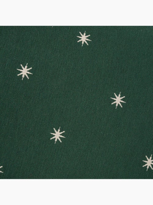 Lot 2 housses de coussin noël étoiles, fil doré, coton - gamusi. - Kiabi