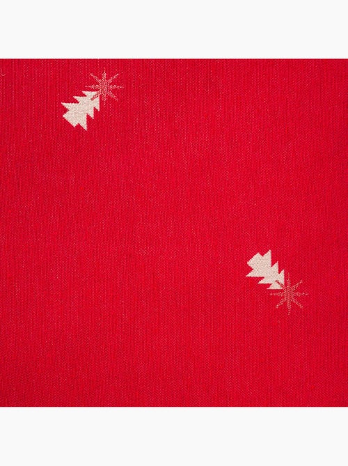 Lot 2 housses de coussin noël sapins, fil doré, coton - gamusi. - Kiabi