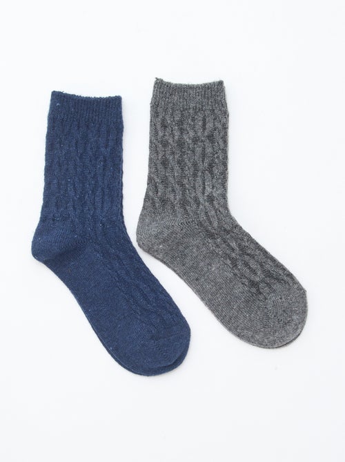 Lot 2 paires de chaussettes chaudes - Kiabi