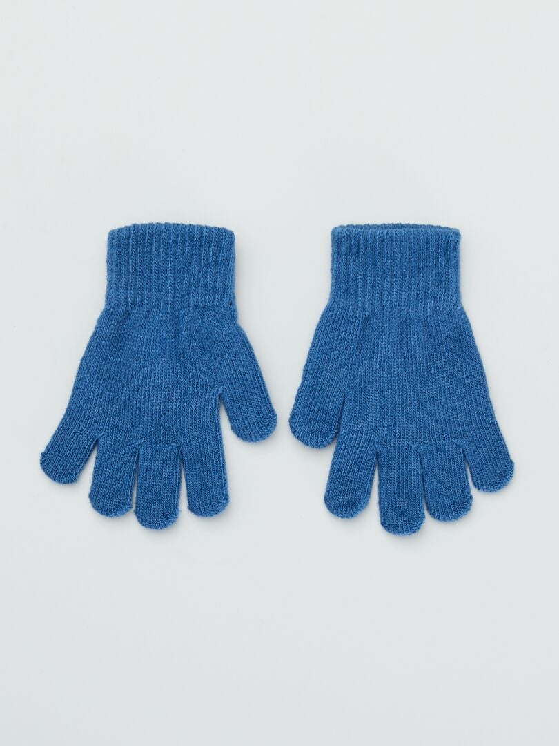 Lot de 2 paires de gants - bleu marine - Kiabi - 3.00€