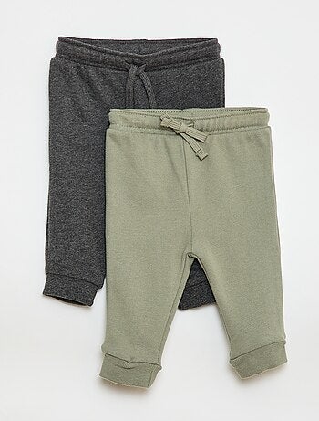 Lot 2 pantalons jogging en french terry