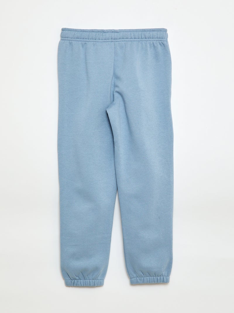 Lot 2 pantalons joggings en molleton Bleu/marron - Kiabi
