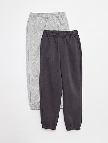 Lot 2 pantalons joggings en molleton