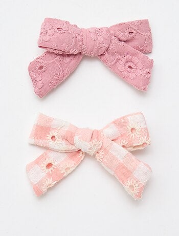 Lot 2 pinces croco à noeud