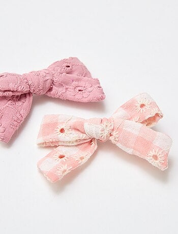 Lot 2 pinces croco à noeud