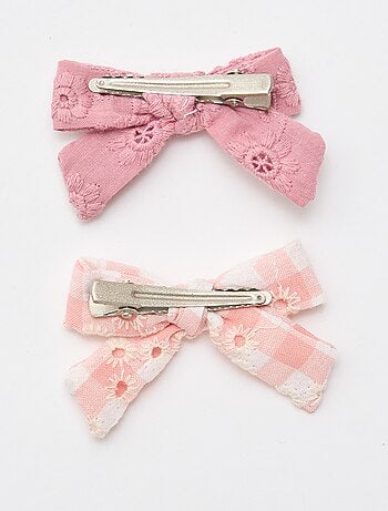 Lot 2 pinces croco à noeud