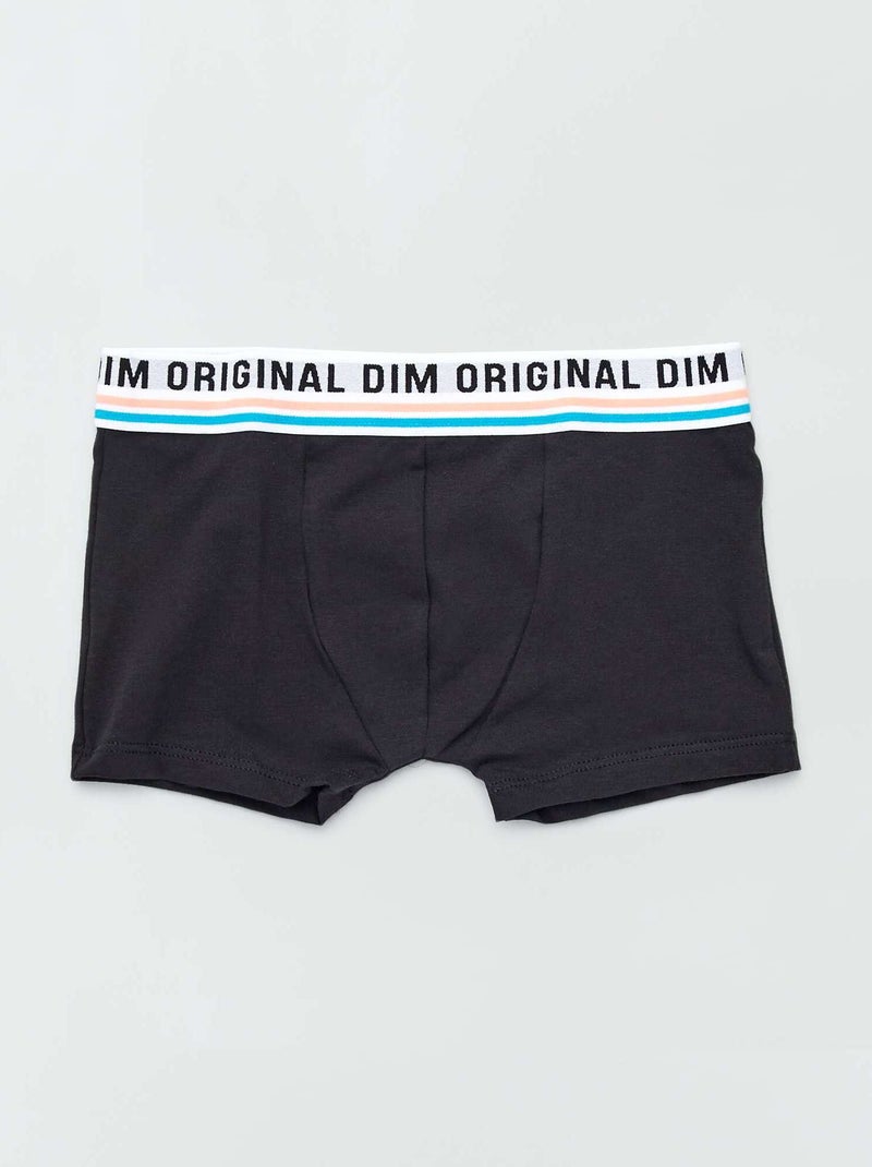 Lot 3 boxers 'Dim' Gris/bleu/noir - Kiabi