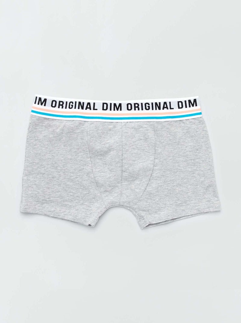 Lot 3 boxers 'Dim' Gris/bleu/noir - Kiabi