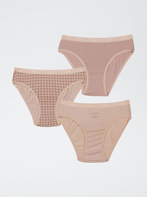 Lot 3 culottes 'Dim' - Kiabi
