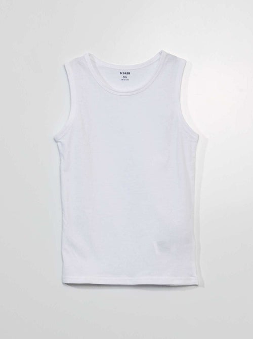 Lot 3 maillots de corps en coton - Kiabi