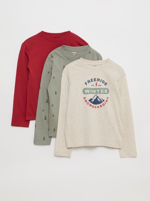 Lot 3 tee-shirts imprimés - Kiabi