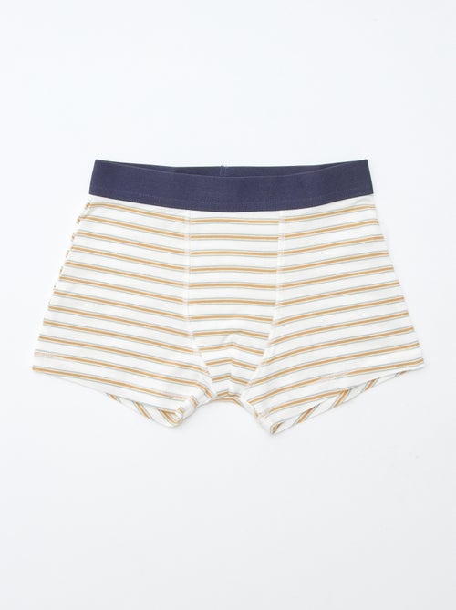 Lot 5 boxers unis unis et imprimés - Kiabi