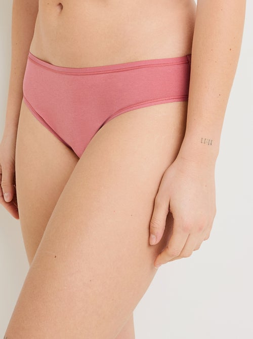 Lot culotte x3 coton bio geraldine - rougegorge lingerie - Kiabi