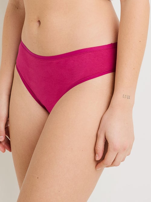 Lot culotte x3 coton bio geraldine - rougegorge lingerie - Kiabi Lot culotte x3 coton bio geraldine - rougegorge lingerie - Kiabi