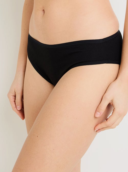 Lot culotte x3 coton bio geraldine - rougegorge lingerie - Kiabi