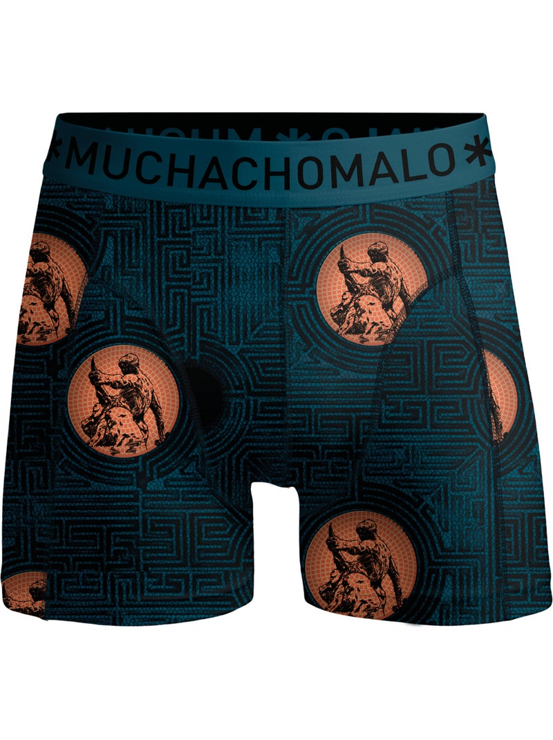 Lot de 10 boxers homme Muchachomalo Bleu Vert Bleu - Kiabi