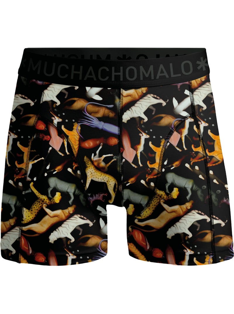 Lot de 10 boxers homme Muchachomalo Noir / Bleu / Vert - Kiabi