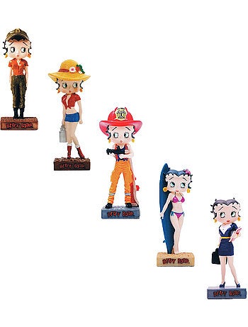 Lot de 10 figurines Betty Boop Show en résine peintes à la main – env. 15 cm