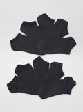 Lot de 10 paires de chaussettes basses noir - Kiabi
