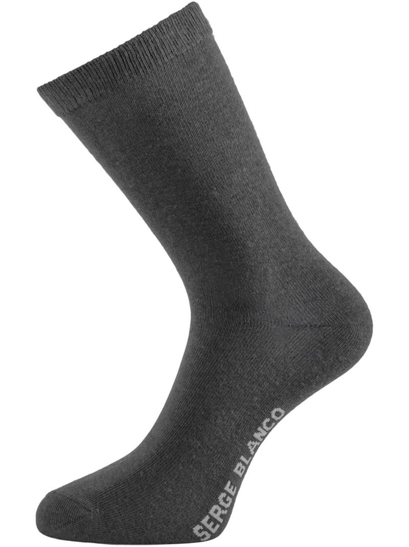 Lot de 10 paires de chaussettes de ville serge blanco serge blanco Gris - Kiabi