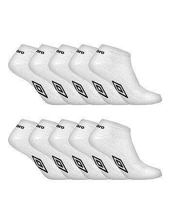 Lot de 10 paires de chaussettes tiges courtes homme umbro
