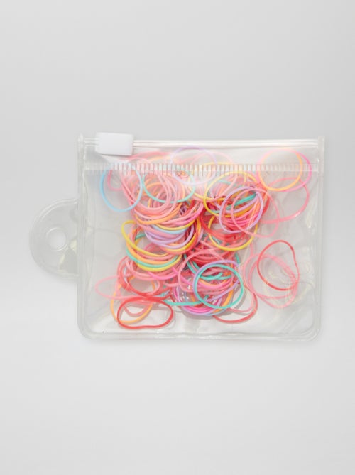 Lot de 100 élastiques colorés - Kiabi