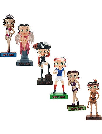 Lot de 11 figurines résine peintes à la main Betty Boop Show – 15 cm