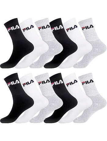 Lot de 12 paires de chaussettes tennis assorties fila