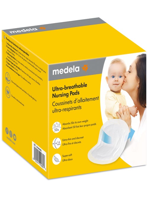 Lot de 180 coussinets d’allaitement lavables medela safe & dry - ultra doux, absorbants et - Kiabi