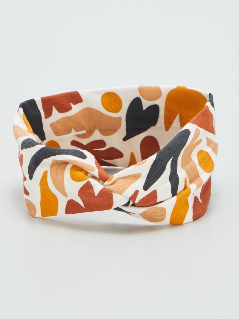 Lot de 2 bandeaux en jersey Terracotta - Kiabi