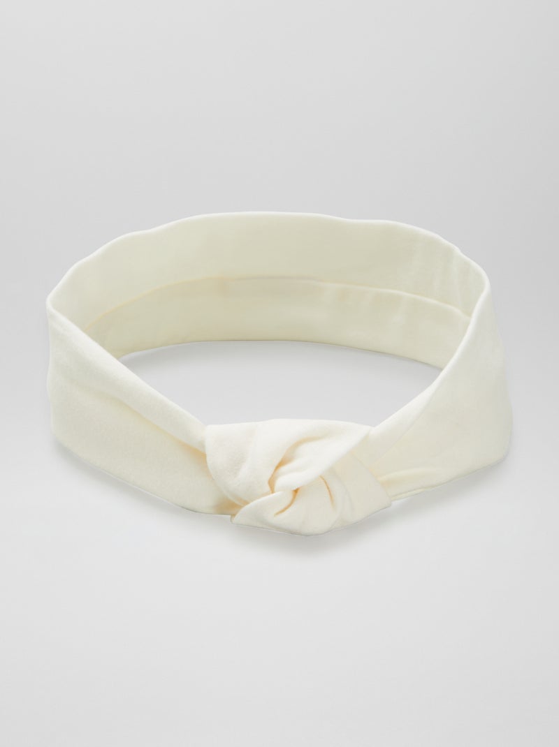 Lot de 2 bandeaux nœud beige - Kiabi