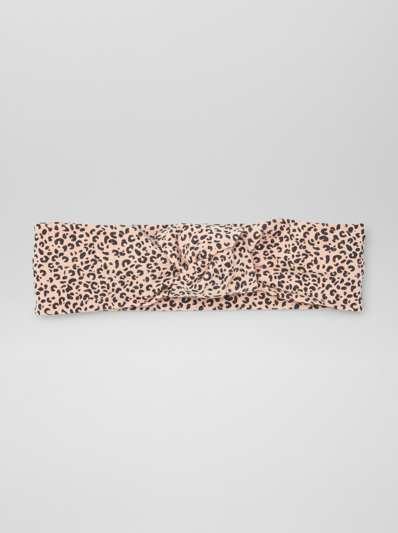 Lot de 2 bandeaux nœud beige - Kiabi