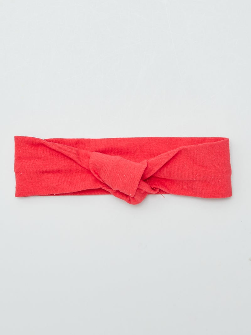 Lot De 2 Bandeaux à Nœud Rouge à Pois - Style Rétro Années 50 - Accessoire Cheveux Femme Et Fille - Tissu Doux