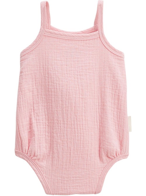 Lot de 2 barboteuses bloomer b?b? en gaze de coton Bahamas - Kiabi