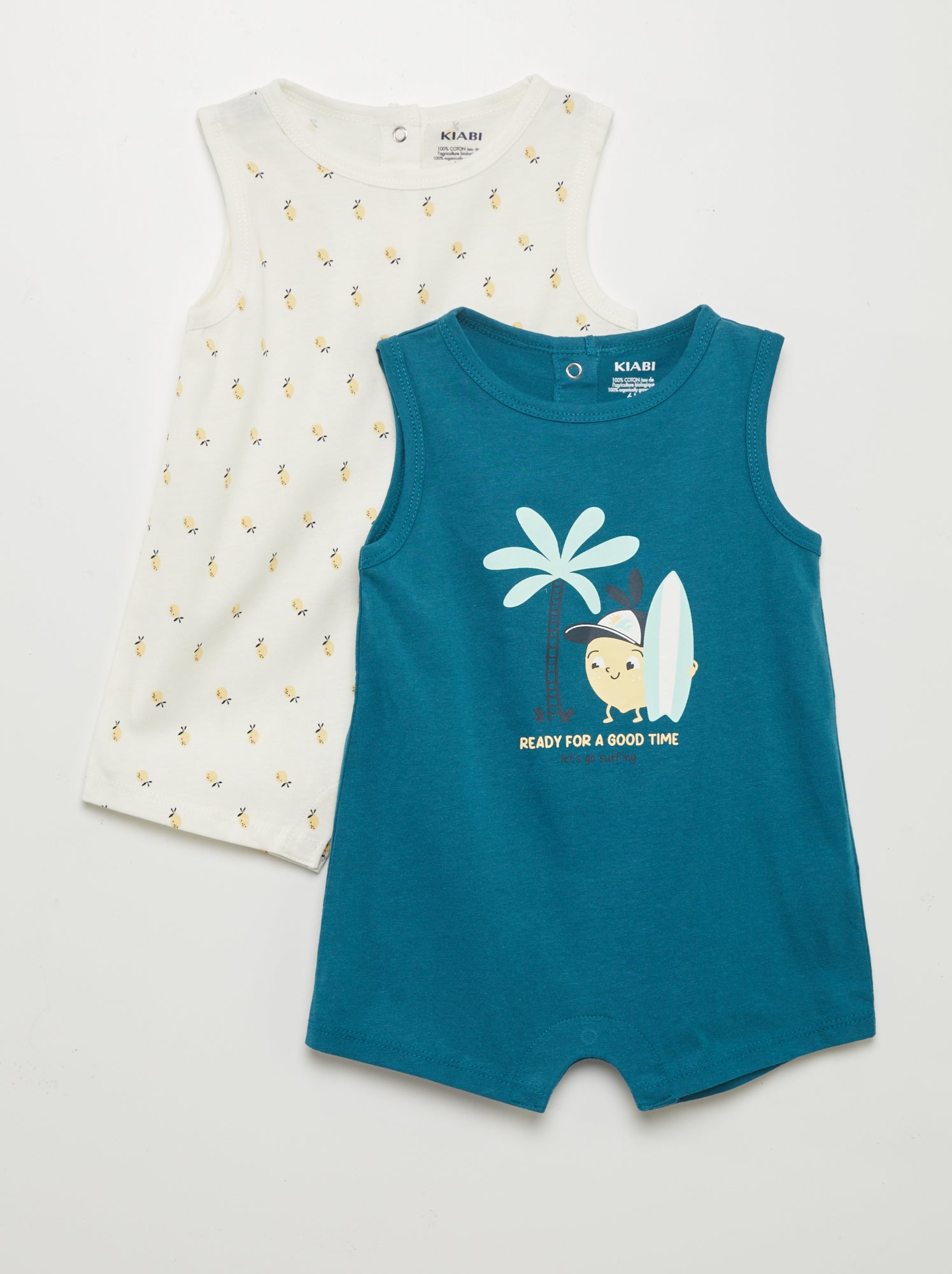 Lot De 3 Barboteuses Bébé Garçon 0-24 Mois - Viscose Bambou - Pyjama Chaud Avec Chauffe-Pieds - Vert, Gris, Bleu