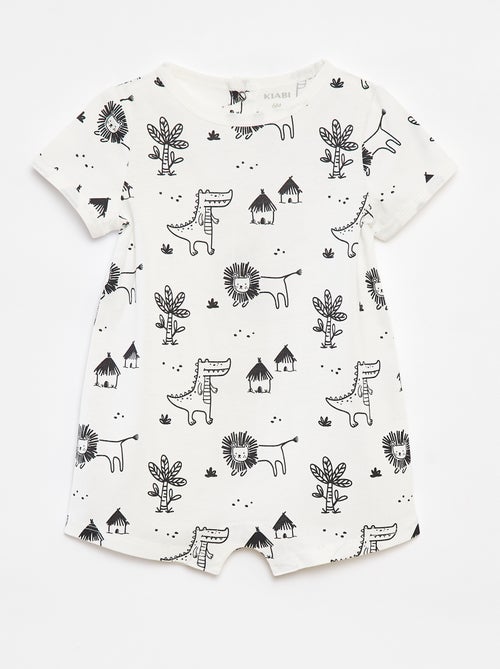 Lot de 2 barboteuses imprimées - Kiabi